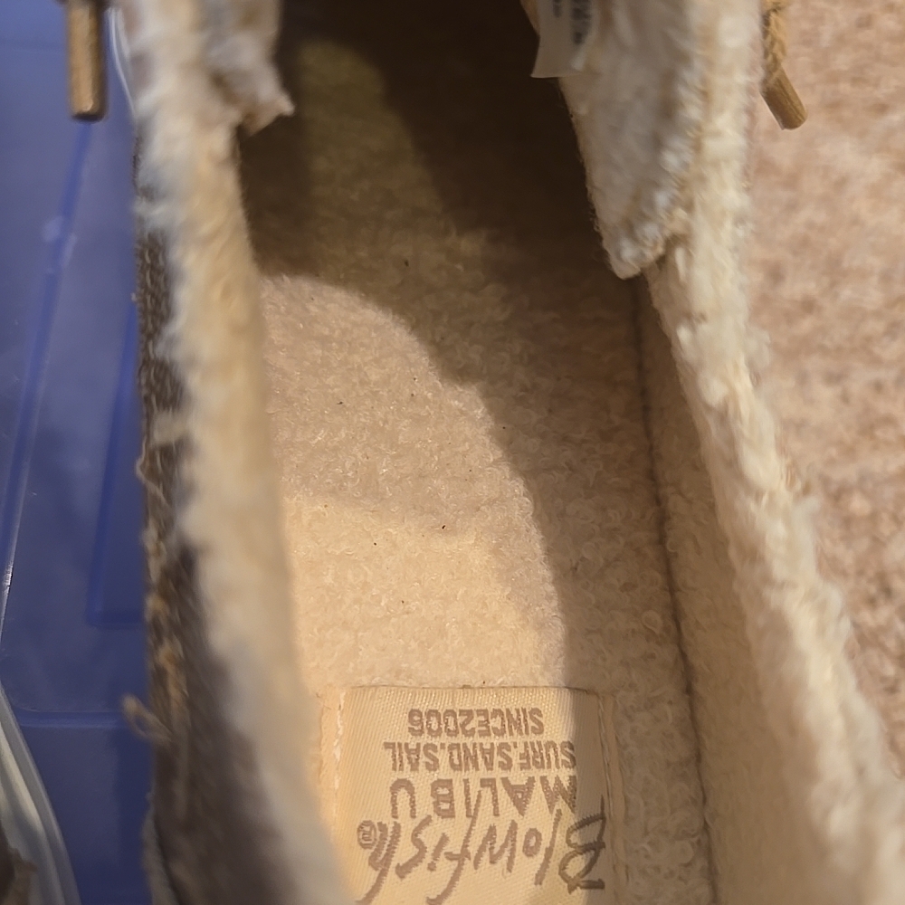 Malibu Cream Fleece-Lined Sneakers - Picture 6 of 8